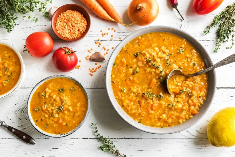 Lentil Soup with Carrots and Celery