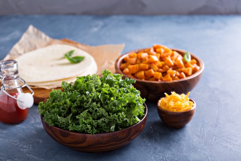 Sweet Potato and Kale Quesadillas